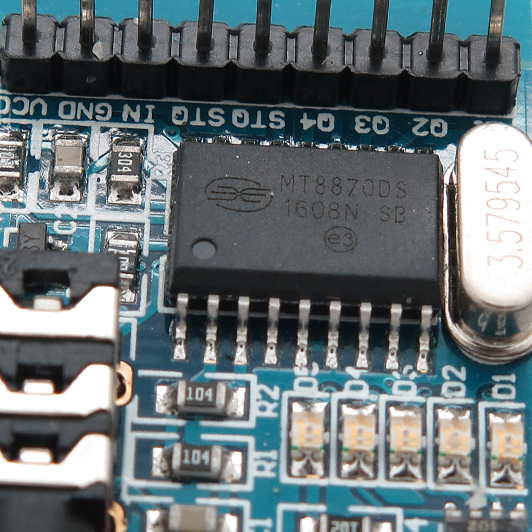 ماژول دریافت کدهای DTMF - ماژول MT8870 