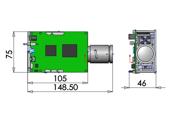 ماژول پروژکتور DLP دارای طول موج 405 نانومتر