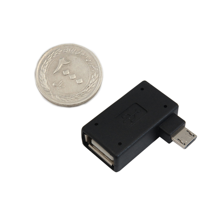 آداپتور میکرو OTG USB دارای پورت تامین پاور