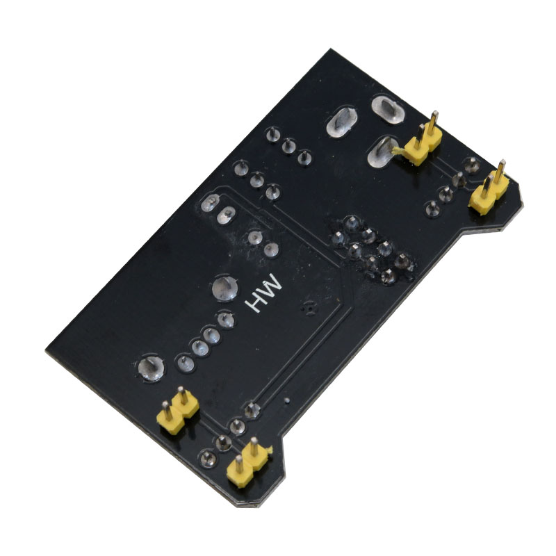 ماژول منبع تغذیه بردبوردی AMS1117 دارای ورودی جک آداپتوری / USB 