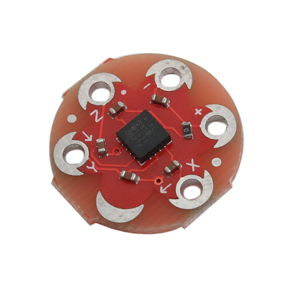 ماژول شتاب سنج سه محوره ADXL335 مناسب برای ساخت پروژه های پوشیدنی ( LilyPad Accelerometer )