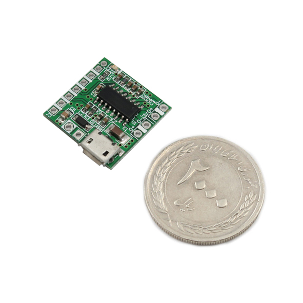 ماژول آمپلی فایر استریو 3 وات PAM8403 دارای سوکت پاور میکرو USB