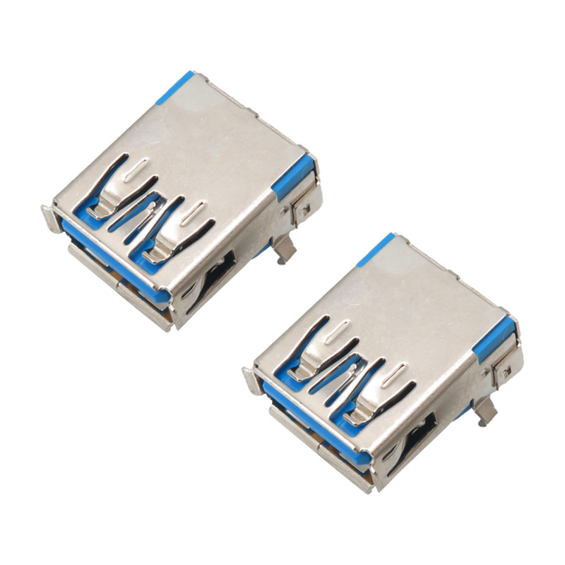 کانکتور USB3.0 Type-A مادگی 90 درجه DIP بسته دو عددی