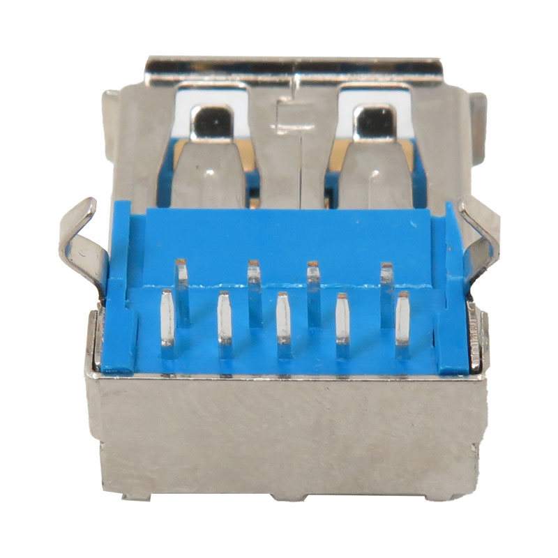 کانکتور USB3.0 Type-A مادگی 90 درجه DIP بسته دو عددی