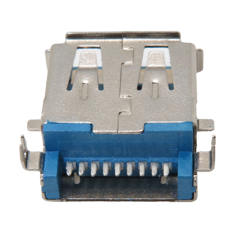 کانکتور USB3.0 Type-A مادگی 90 درجه SMD بسته دو عددی