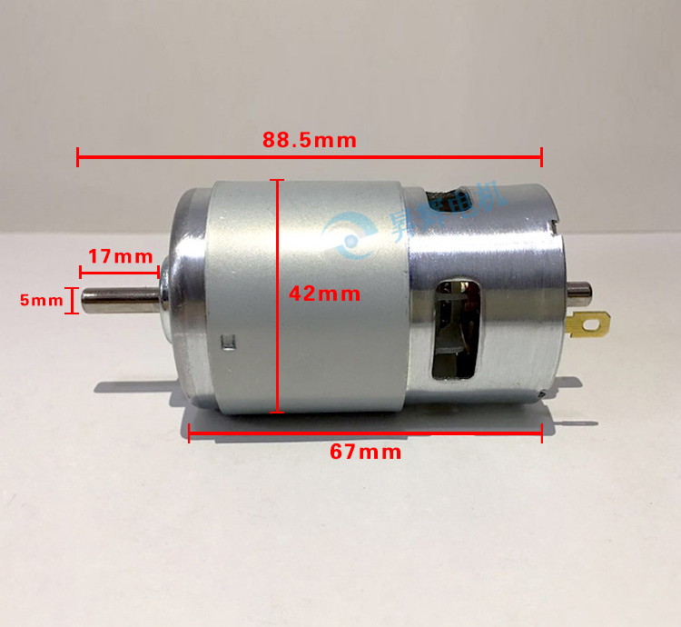 اسپیندل 12V DC دور بالا 775 مناسب برای دستگاه های Mini CNC