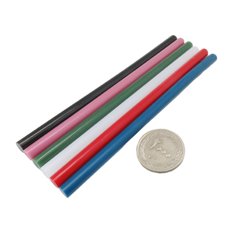 چسب حرارتی فوق مقاوم رنگی 7x150mm مناسب برای دستگاه چسب تفنگی