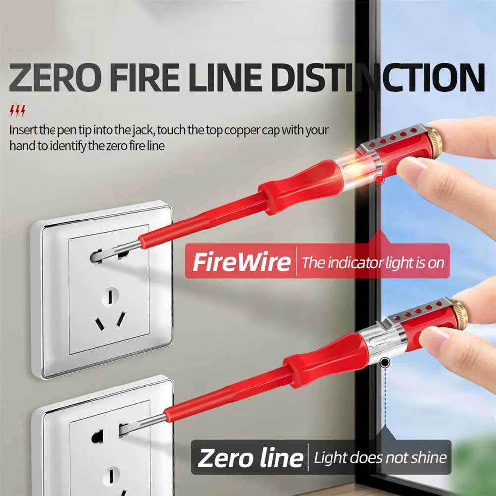 فازمتر رنگی کوچک مدار - فازمتر مولتی کالر سربرنجی با گیره فلزی