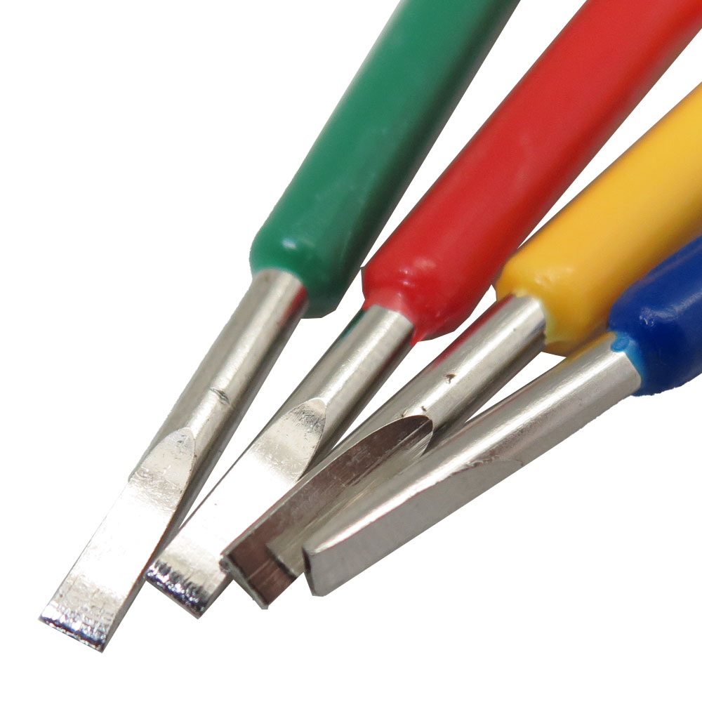 فازمتر رنگی کوچک مدار - فازمتر مولتی کالر سربرنجی با گیره فلزی