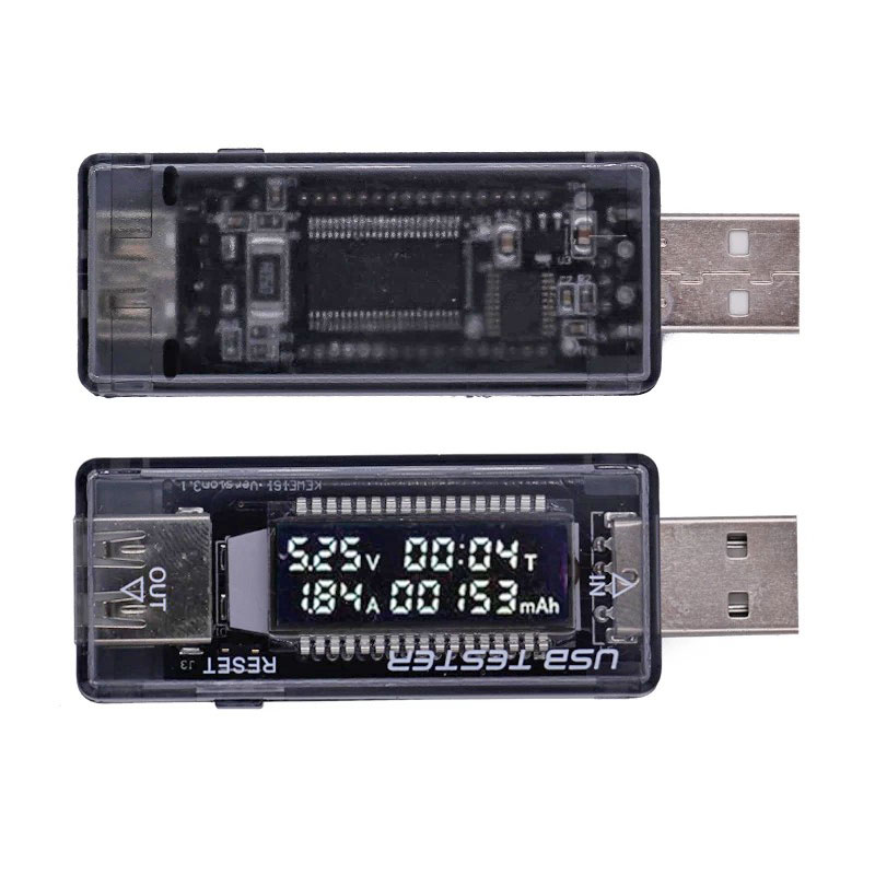ماژول مانیتورینگ ولتاژ ، جریان و میزان شارژ انجام شده USB