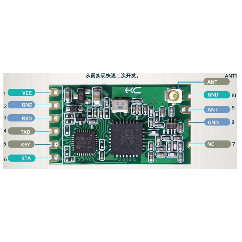 ماژول وایرلس LoRa-SX1278 دارای ارتباط سریال HC-14 و فرکانس 433MHz