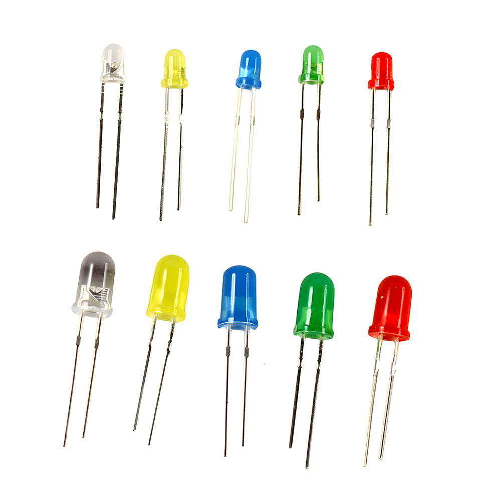 پک LED ال ای دی 3 و 5 میلی متری در 5 رنگ - 200 عددی
