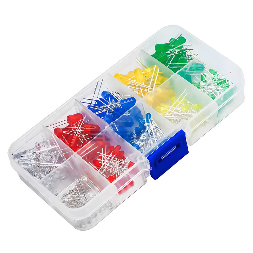 پک LED ال ای دی 3 و 5 میلی متری در 5 رنگ - 200 عددی