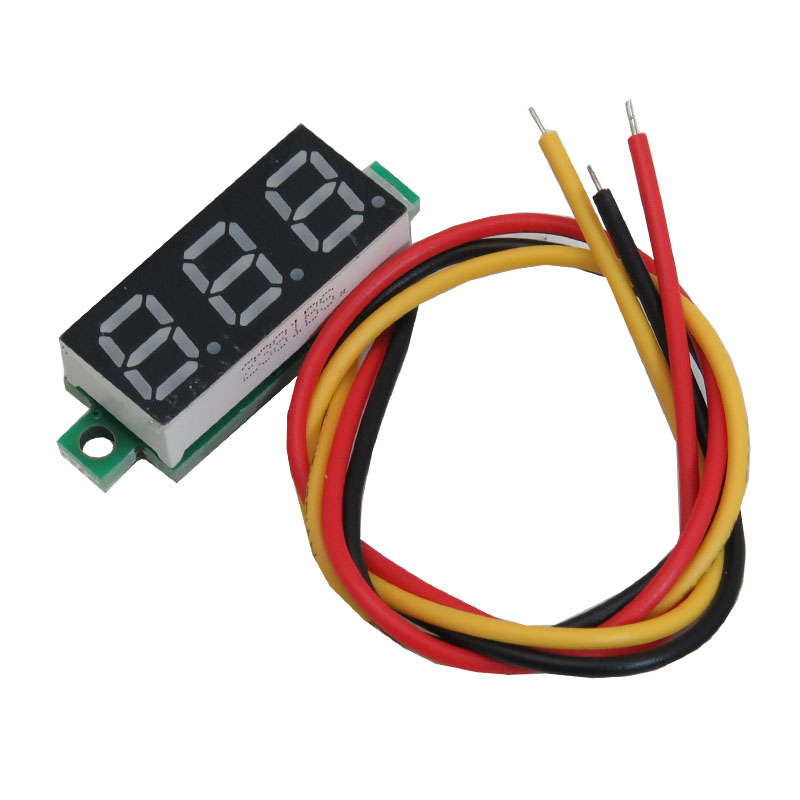 ماژول ولت متر دیجیتال 0 تا 100 ولت DC سه سیمه 0.28 اینچ