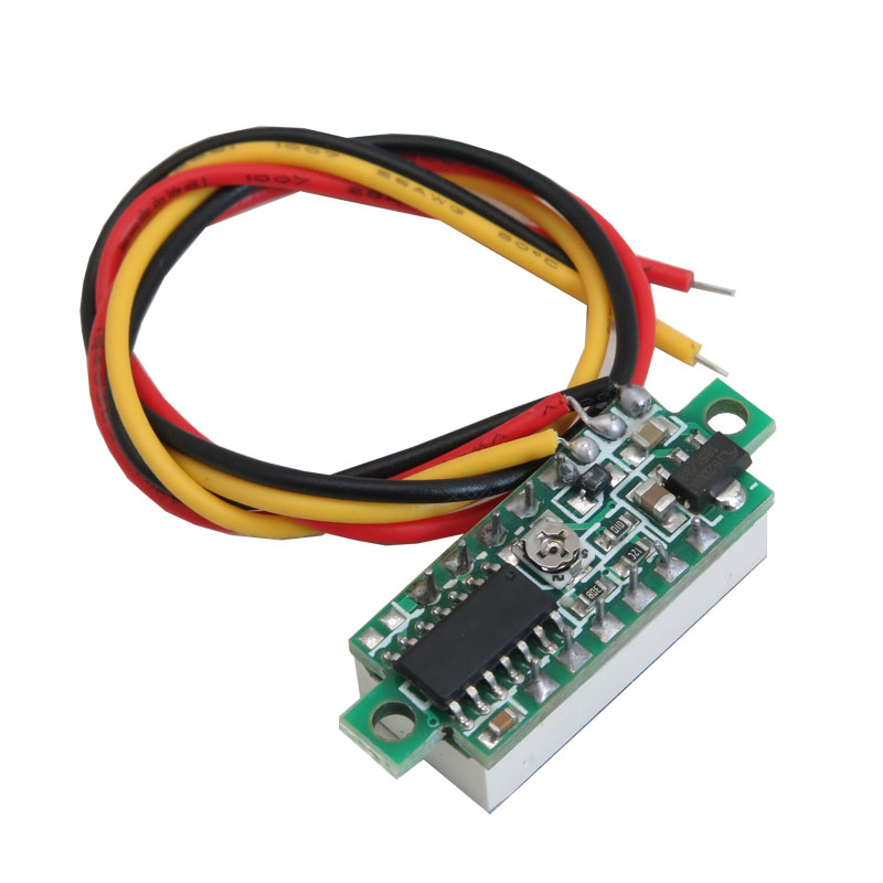 ماژول ولت متر دیجیتال 0 تا 100 ولت DC سه سیمه 0.28 اینچ