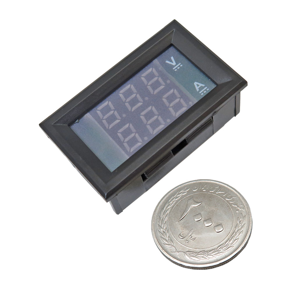 ماژول نمایشگر دیجیتال ولتاژ و جریان پنلی 100V / 10A DC