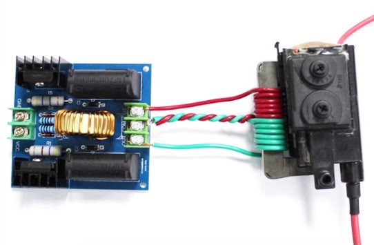 ماژول کوره القایی ZVS ولتاژ ورودی 12V تا 30V و بوستر ولتاژ